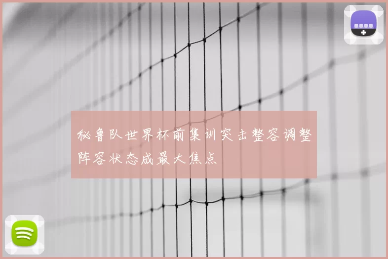 秘鲁队世界杯前集训突击整容调整阵容状态成最大焦点